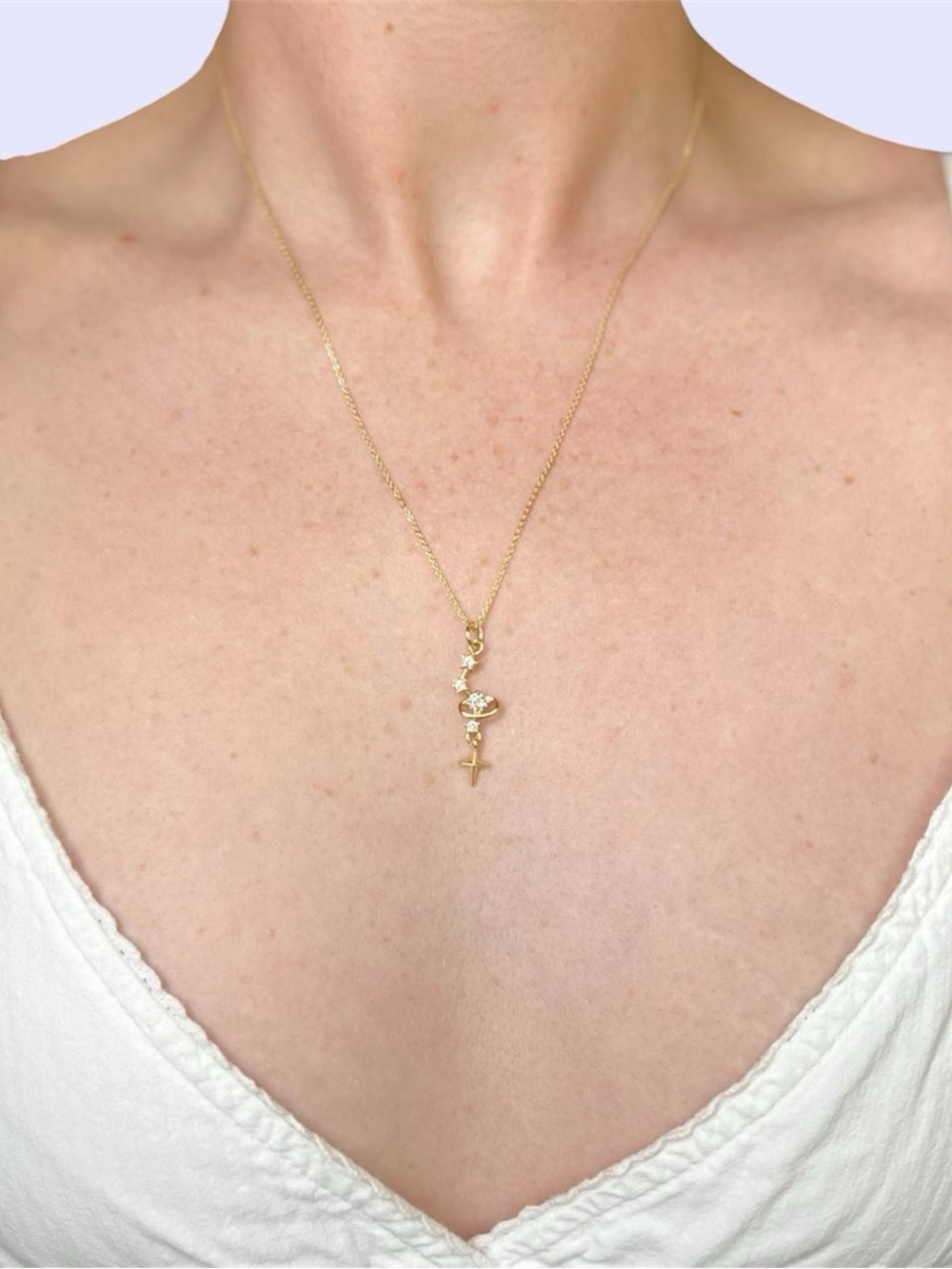 14k Gold Filled Celestial Pendant Necklace🌙